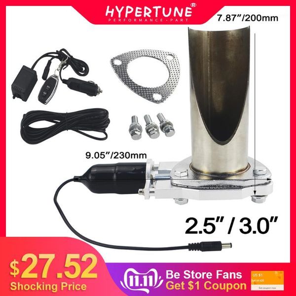 

muffler 2.5" / 3" electric stainless steel exhaust system cutout valve with remote control be cut pipe1
