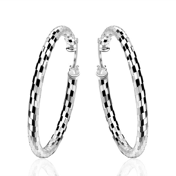 

fashion silver round earrings, Golden;silver