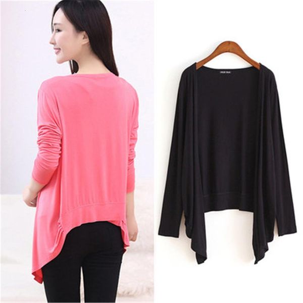 

women candy color cotton modal casual retro thin long sleeve sweet cardigan female girl open stitch summer spring autumn, White;black
