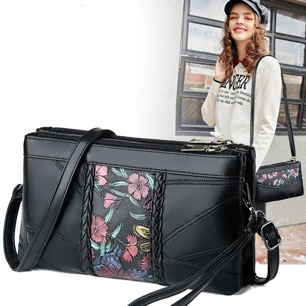 

hbp non-brand women's hand bag fashion splicing single shoulder slant span bag soft leather texture bag sport.0018