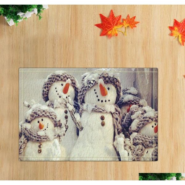 

snowman scenery bathroom fashion mats 40*60cm bedroom door foot pad bathroom acce qylxqx ppshop01