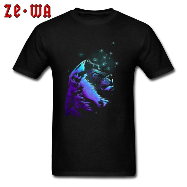 

sport printing t-shirts hip hop round collar dande lion 100% cotton fabric male tees 3d printed short sleeve clothing shirt