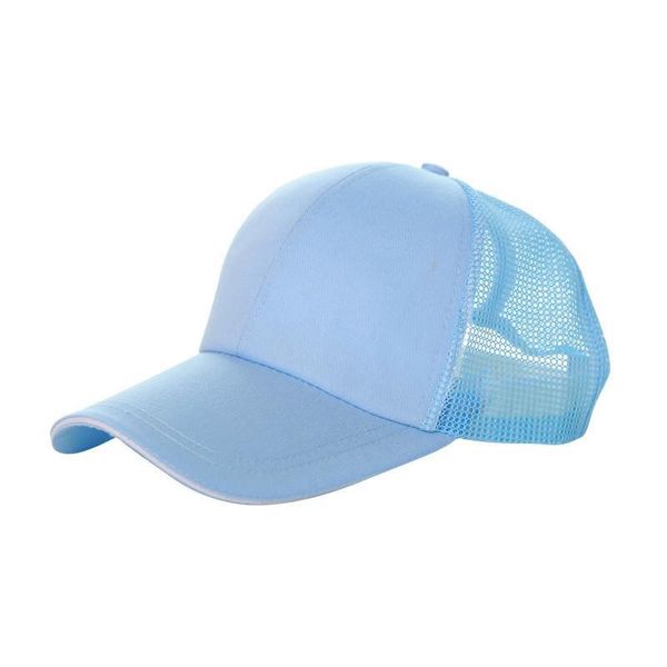 

spring and summer women mesh baseball cap new outdoor sun protection visor travel customized print cap cotton mens caps and hats h jllryc, Blue;gray
