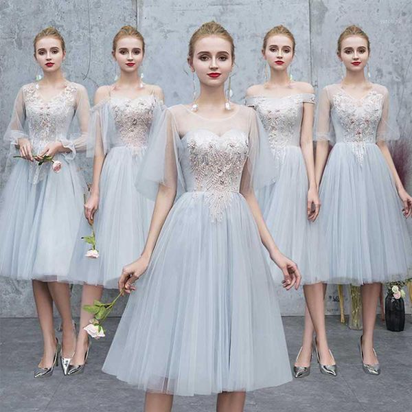 

chinese gray bridesmaid dress vestidos new thin long section of girlfriends and sisters party banquet small dress skirt women1, Red