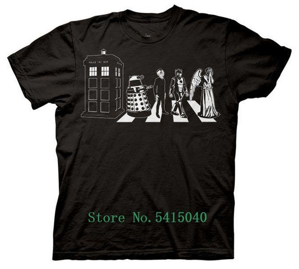 

cool doctor who detailed street crossing men's t-shirt for black funny designs selling men sport hooded sweatshirt hoodie