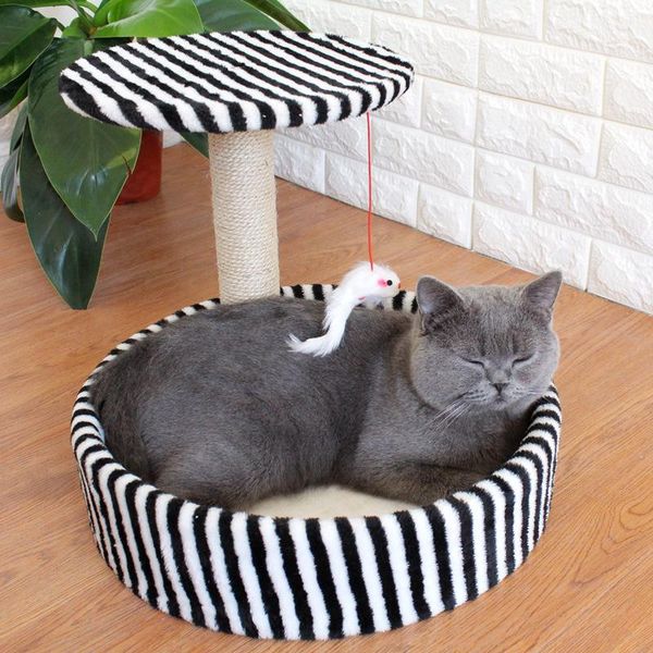 

cat toys stand climbing supplies tree scratch board column nest small sisal jumping platform