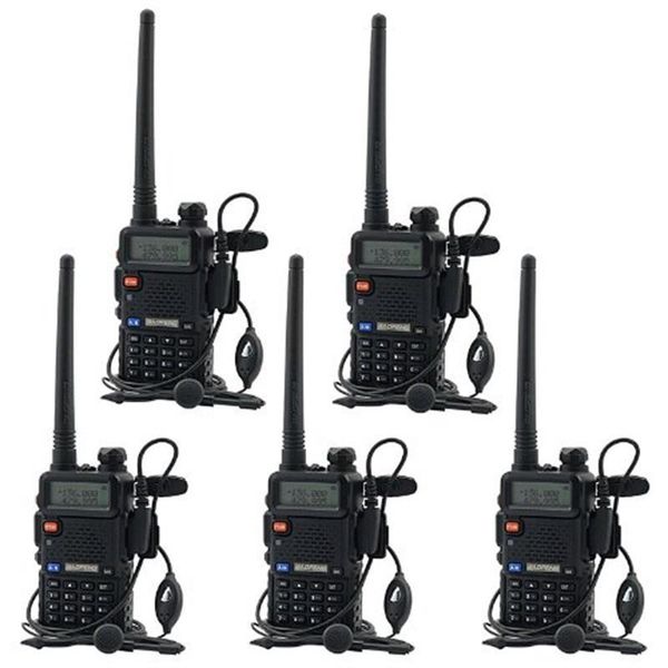 

walkie talkie 5 pcs/lot baofeng uv-5r professional cb radio uv5r transceiver 128ch 5w