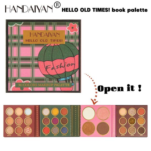 

handaiyan 31 colors matte eyeshadow blusher palette glitter eye shadow waterproof long lasting make up shimmer women beauty eyes 1662