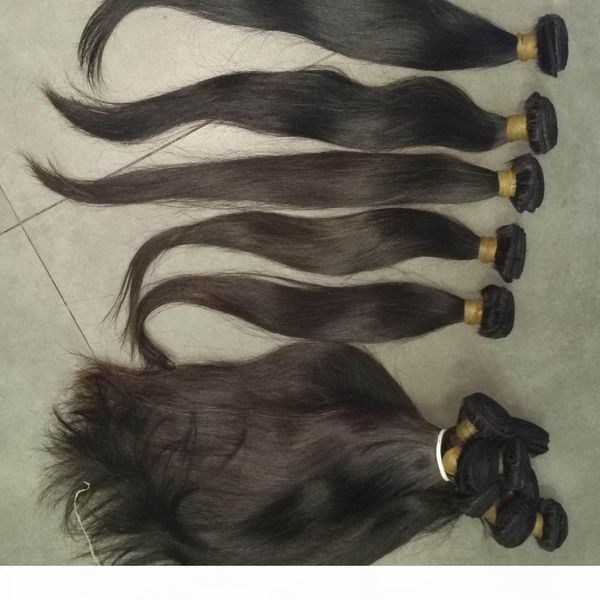 

unprocessed virgin straight cambodian hair wefts 3pcs mix lengths holiday promotion nice vendor 8a natural colors, Black