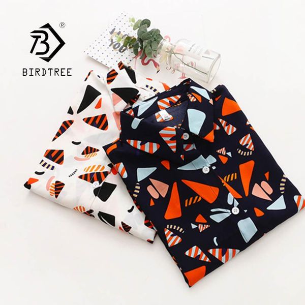 

summer women turn-down collar vintage print shirt long sleeve loose chiffon blouse casual feminina blusa kg-4, White