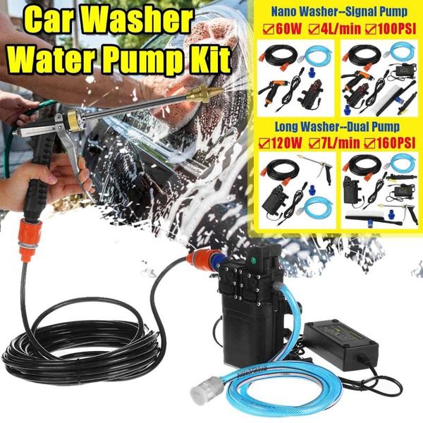 

car washer high pressure electric self-priming water pump clean kit spray washing machine household gun for cleaning