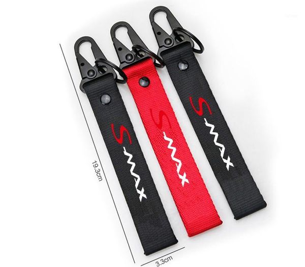 

lastest design nylon car key ring for ford smax s-max1, Silver