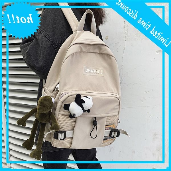 

nylon schoolbag women's 2020 new harajuku couple large capacity backpack