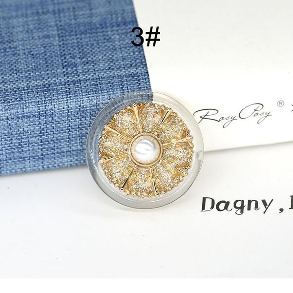 

6pcs 18mm 20mm 2m 25mm gold flower pearl craft decorative buttons for clothing needlework women button sewing on clot bbyxvp, Blike;white