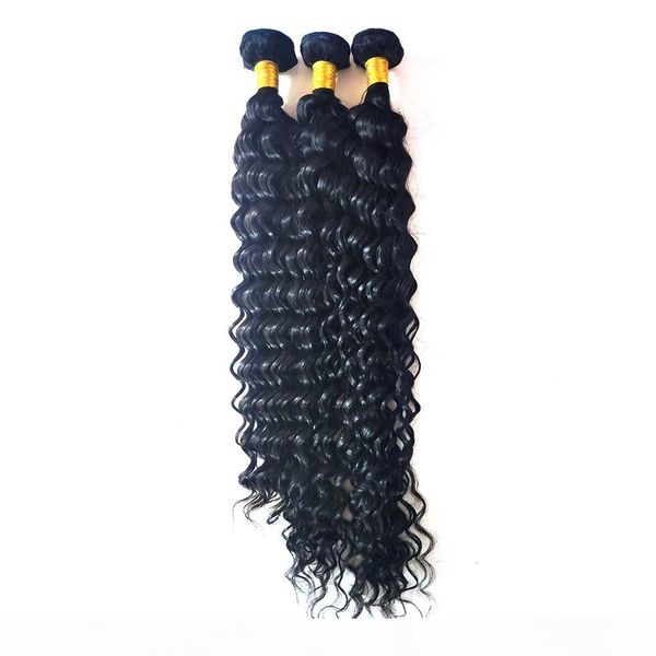 

unprocessed brazilian european virgin human hair weft 8-26inch jerry curly hair mongolian indian remy hair extension, Black