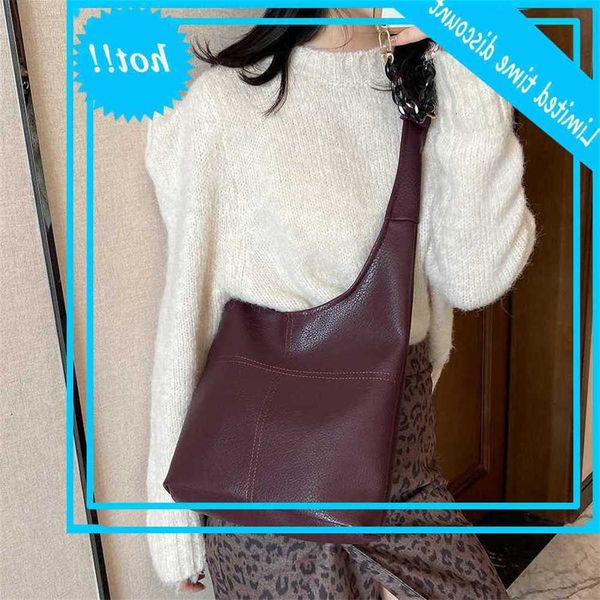 

casual designer large capacity pu learn effects color baguette shoulder bag travel handbags 2021 women handbag