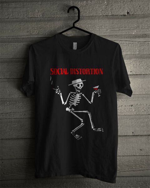 

vintage social distortion skeleton rare 90s one side reprint new mens 2020 new s printing hoodie designers t shirts sweatshirt