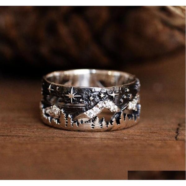 

s1914 fashion jewelry black vintage polar bear ring hollow out rh sqcrto beauty888, Silver