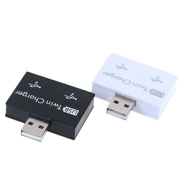 

mini1-to-2 port usb 2.0 male usb dual splitter hub cord adapter converter for phone tablet computer