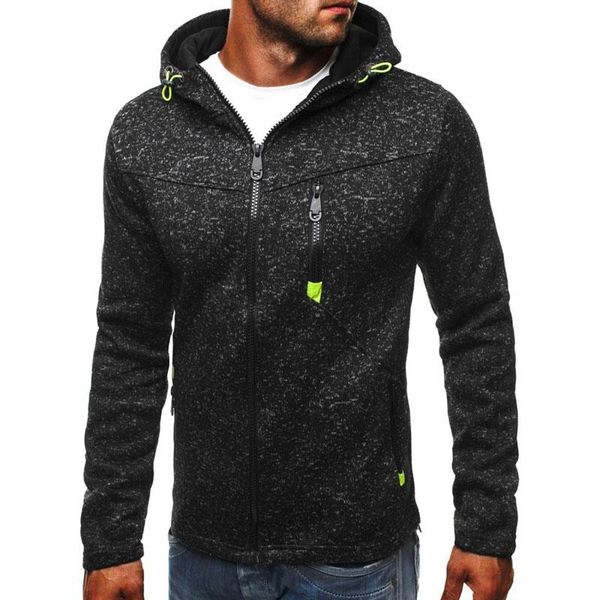 

plus size 3xl hoodie sweatshirts men 2021 autumn winter long sleeve hoodies men sweatshirt streetwear slim zipper tracksuit coat, Black