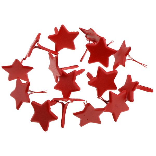 

100 pieces red star shape metal brads paper fastener for scrapbooking craft 14mm