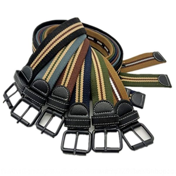 

m2nxv men's canvas belt and canvas jeans thickening j9hpt lengthening personalized student youth jeans belt pinleisure, Black;brown