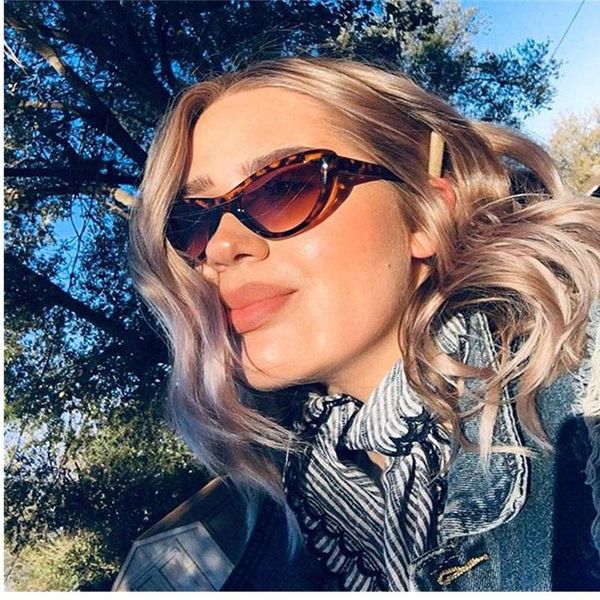 

sunglasses cute ladies cat eye women leopard frame fashion vintage small sun glasses for female uv400 narrow shades, White;black