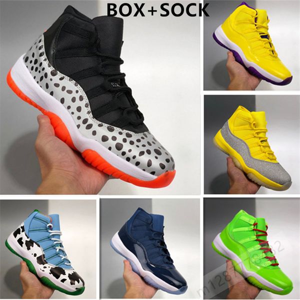 

jumpman 11 11s cow ice cream men basketball shoes pulse-black-universit devil outdoor baskets mens sports sneakers size 40-47