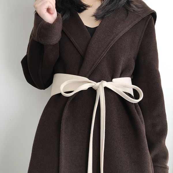 

knotting широкий ремень украшение женщины талия крышка лук юбка пальто свитер рубашку корейский кисточкой повязку, Black;brown