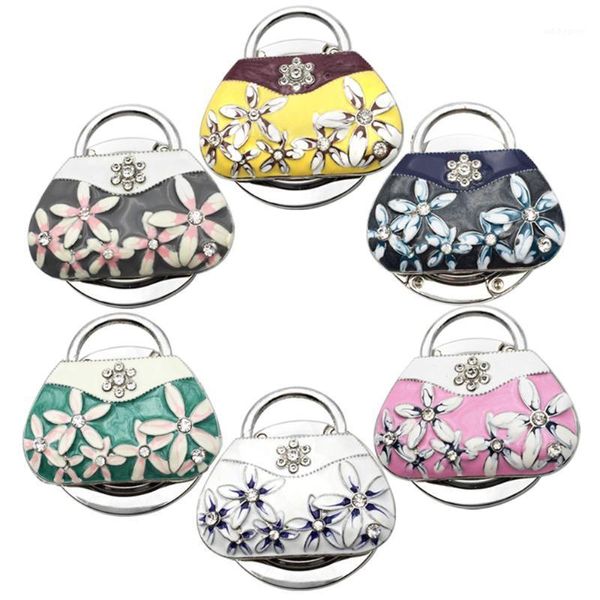 Ganchos trilhos 1 pc gancho gancho suporte metal porcelana degrau bolsa bolsa bolsa bolsa mesa portátil moda Único1