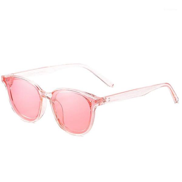 

dokly new fashion women show style polarized sunglasses vintage sunglasses women pink frame transparent colors lens sun glasses1, White;black