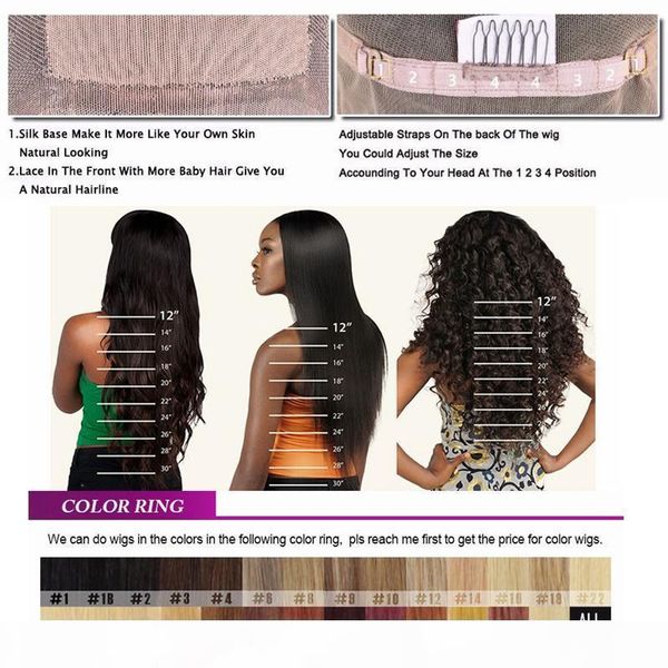

remy virgin hair lace front wigs with baby hair brazilian curly glueless full lace human hair wigs with bangs for black women, Black;brown