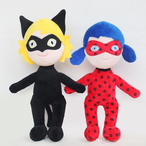 

cute anime ladybug joaninha girls and mask super cat doll plush toy child gift