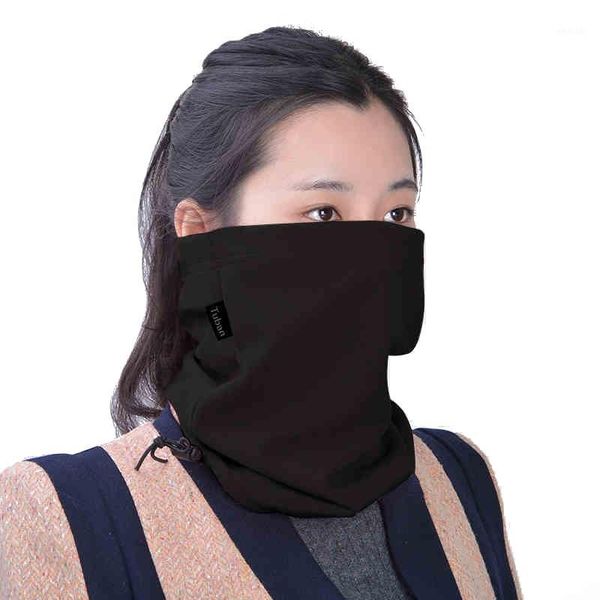 

cycling caps & masks outdoor fleece collar turtle fur heavyweight neck warmer women scarf ski head hat neckerchief1, Black