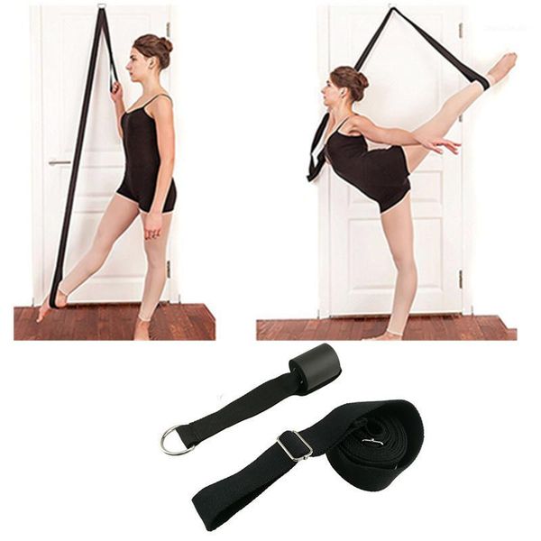 

door flexibility stretching leg stretcher strap for ballet cheer dance gymnastics trainer yoga flexibility leg stretch belt1