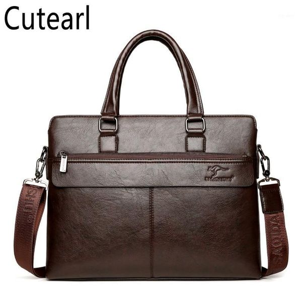 Портазы Men Fashion Big Business Leather Laptop Computer 2021 Высококачественный Travel Tote A4 файлы Bolso hombre sac homme1