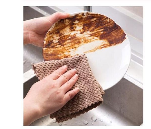 

absorbent efficient super anti-grease microfiber rags wiping cloth home washing dish kitchen cleaning toweloutletbspe