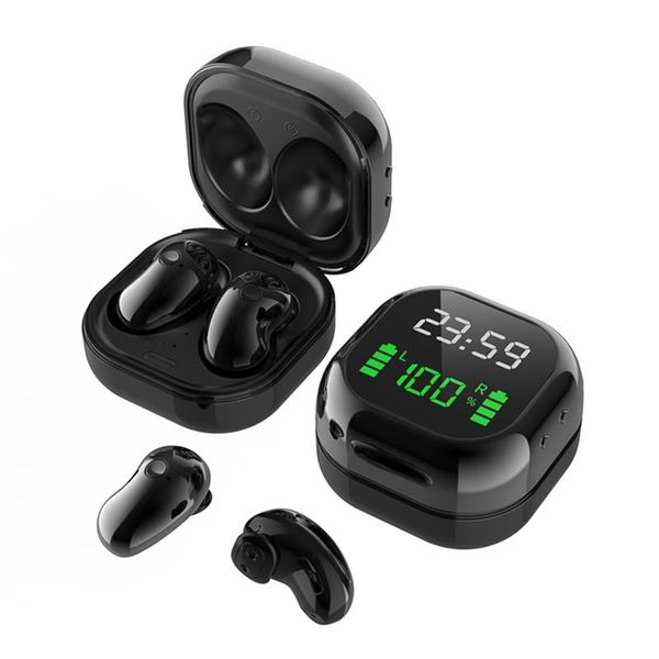 

s6 plus tws earphones bt5.1 wireless earphones with mic time power digital dispaly sports headsets music earbuds for phones