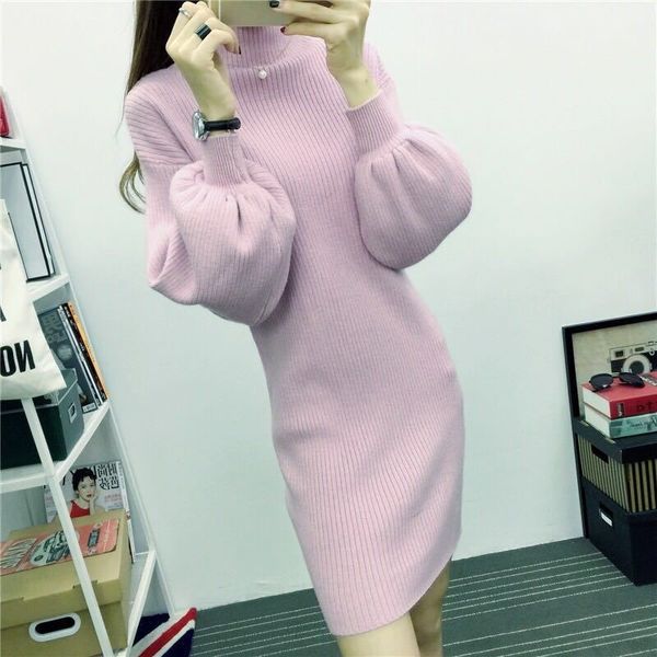 

arrival 2021 new blouses winter sweaters mesh female pullovers elegant turtleneck solid jumper sweater 1li8, Black;brown