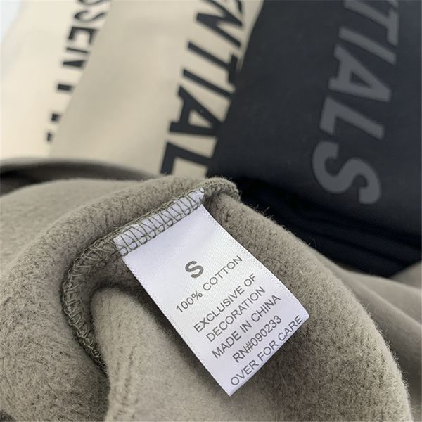 

2021 fall warm comfortale fasion oodies 100% cotton essentials mens oodies woessentials mens oodies size m-2xl essentials sweatsirts #539666, Black