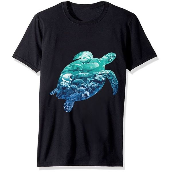 

sea turtle ocean life o neck summer casual loost short sleeve tshirt cool oversized sport hooded sweatshirt hoodie men t shirt