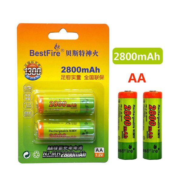 

ire battery ni-mh 1.2v 1100/2800mah rechargeable aa battery 2pcs per set for toy digital camera remote control mp3 / mp4 electric shave