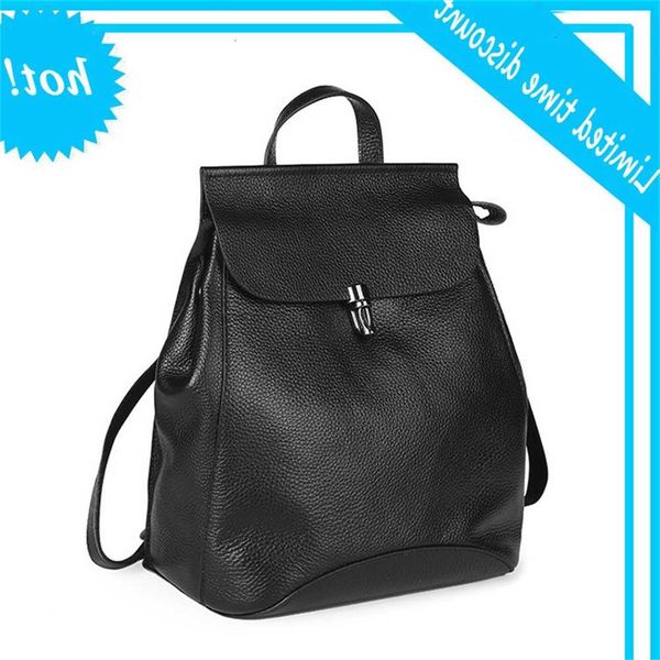 

2020 new head women's one shoulder slant bag fashion casual leather backpack