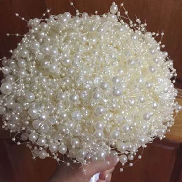 

5m colorful fishing line artificial pearls beads chain flowers birthday party decor diy garland wedding bridal bouquet