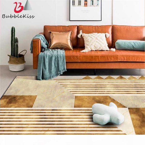 

bubble поцелуй home ковер желтый золотой нордик современная customized мозаика геометрическая marble спальня гостиная украшение коврик