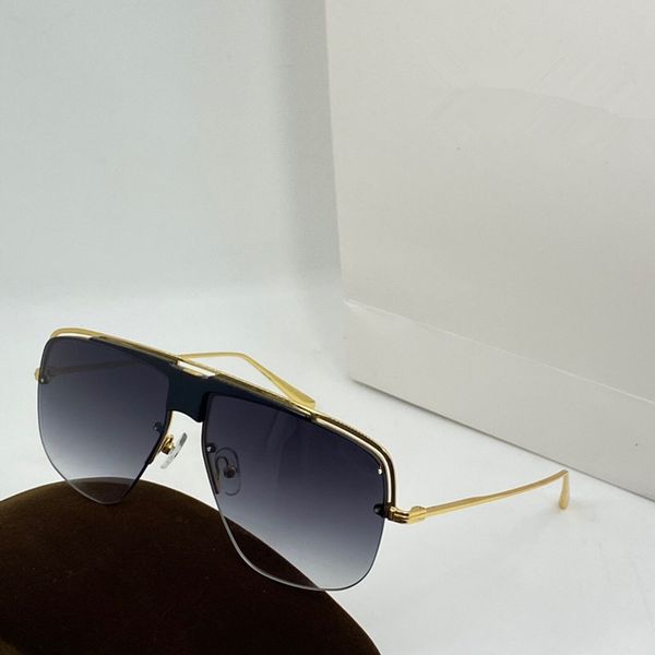 

0724 new style mens sunglasses fashion classic square half frame uv protection lens popular summer style sunglasses send box, White;black