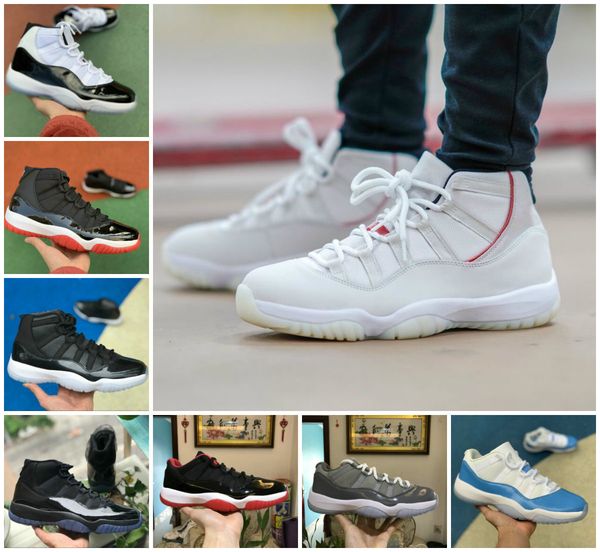

2020 new concord 45 11s men basketball shoes snake navy low light bone pink platinum tint space jam 11 designer neutral olive sport trainer
