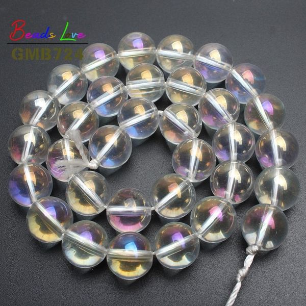 

multicolour transparent clear glass beads for jewelry making crystal quartz smooth round beads 6mm 8mm 10mm 12mm (f01125) wmtabg bdesybag