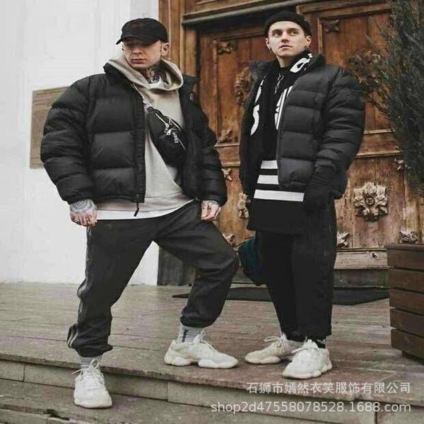 

2020 роскошная ватник мужская новый мужской ватник толстая вниз хлопок от имени зимнем trend из хлопка мужчин, Black