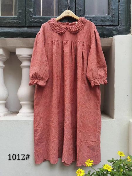 

2020 autumn new dress cotton dress mori girl 1012, Black;gray